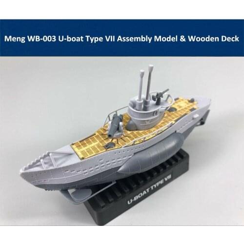Meng WB-003 U-boat Type VII Q Edition German ubmarine Assembly Model&Wooden Deck
