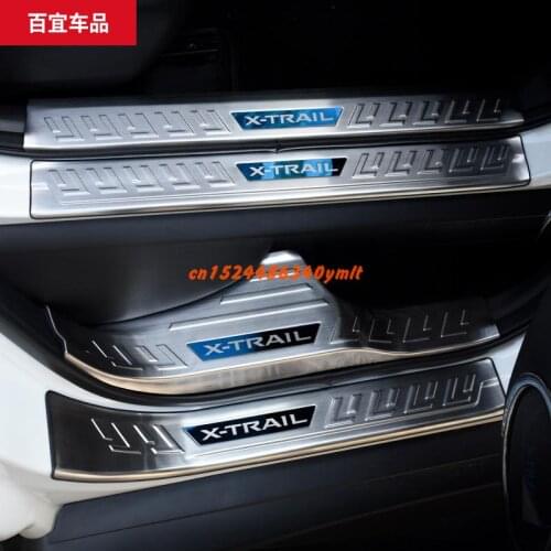 Stainless Steel Scuff Plate/door Sill And Rear Bumper Protector Sill For Nissan Rogue X-trail 2017 2018 2019 X Trail T32