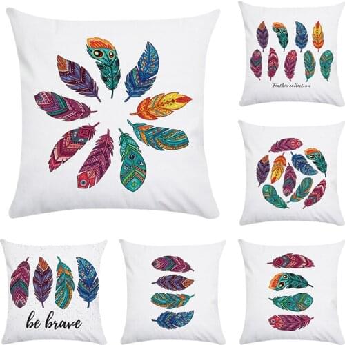 Feather cushion cover home decor coussin pillow case chair cushion cojines travesseiro decorative sofa throw pillows cover CR161