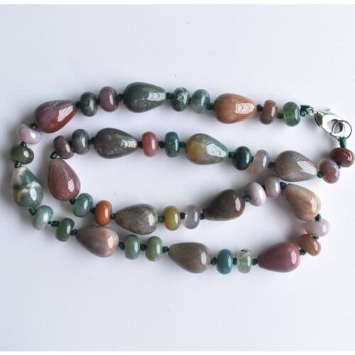 2020 new fashion hot selling high quality natural india onyx water drop beads pendants & necklace jewelry free shipping