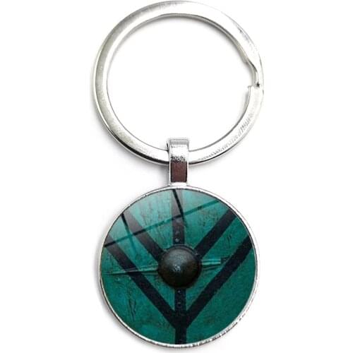 2020 New Charm Viking Time Glass Keychain Pendant Jewelry European and American Keychain