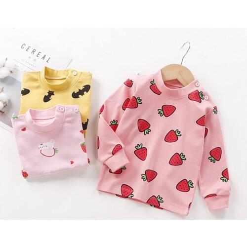 Infant Boy Girls Sweatshirt Baby Boy Cotton Tops Baby Clothes Children Blouse Toddler Hoodied T-shirt Soft Outfits For 1-7Years