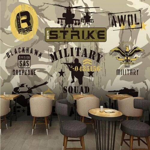 Custom photo wallpaper Camouflage military series background wallpapers restaurant shopping malls custom wallpaper mural