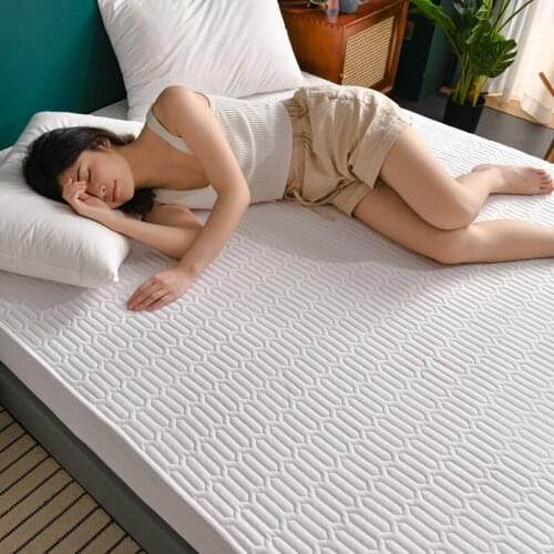 Thickening Elastic Fitted Sheet Rubber Band Polyester Bed Sheets Geometric Pattern Pillowcase Multiple Colors Available Mattress