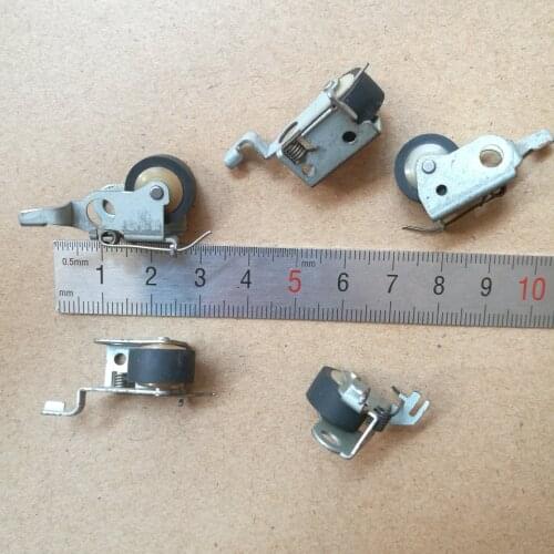 6pcs 13mm with iron frame pinch roller for cassette deck audio pressure tape recorder player belt pressure pulley