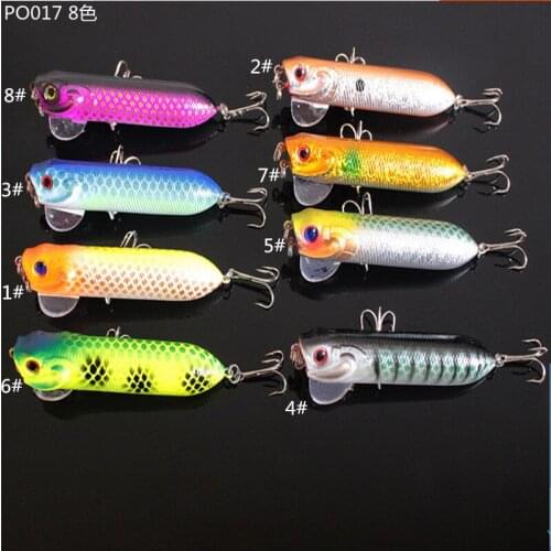 10pcs/lot Popper 9.5cm mouth wave lures Bait grilled grilled wave 18G explosion models of Popper bionic Bait
