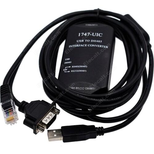 1747-UIC Compatible for SLC Series PLC Download Cable USB Interface Adapter for A-B SLC5/01/02/03/05 Series