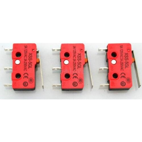 3pcs Micro Switch XSS-5GL ( SS-5GL ) for CNC 3D Printer RepRap RAMPS