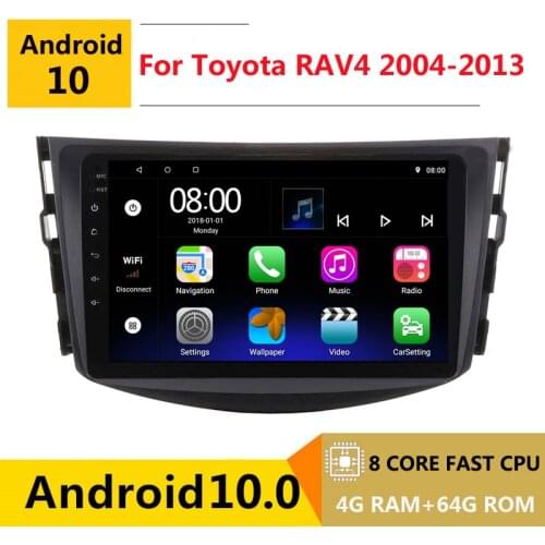 2 din 8 core android 10 car radio auto stereo for Toyota RAV4 XA30 2004 2006 2011 - 2013 navigation GPS DVD Multimedia Player