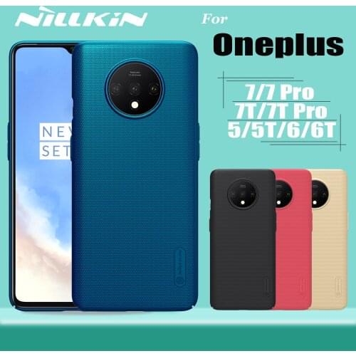 Nillkin Funda for OnePlus 3 5 5T 6 6T 7 7T Pro Case Cover Frosted Matte Hard Phone Full Cover Case on OnePlus 7T 7 Pro 6T Shell