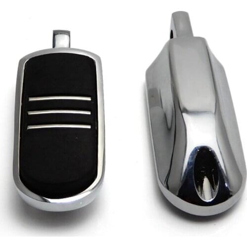 Chrome Motorcycle Foot pegs For Harley Dyna Softail Sportster XL 1200 883 V-rod Electra Glide Road King FLHX Touring