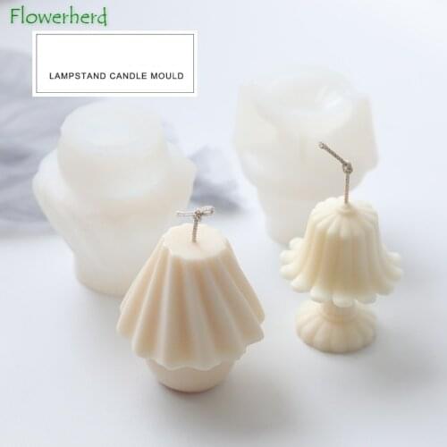 Korean Lampstand Candle Silicone Mold New Aromatherapy Candle Fresh Style Decoration DIY Molds