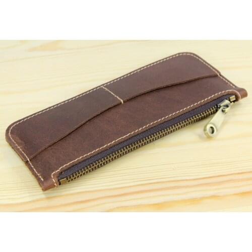 Viintage Genuine Leather Wallet long clutch Bag Coin purse Women wallet Men Wallet Money bag Coin bag MC-307
