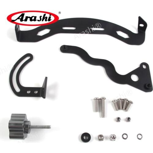 ARASHI Windshield Bracket Adjustable Heigh Adjuster For BMW R1200GS 2013 - 2018 R1200 R 1200 GS 1200GS 2014 2015 2016 2017 Gray