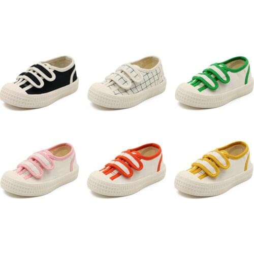 New Spring Summer Kids Shoes for Boys Girls Candy Color Childrens Casual Canvas Sneakers Students Daily Cute Running Flat Shoes