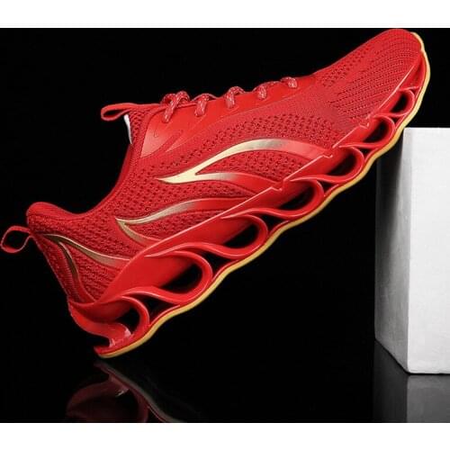TaoBo New Blade Running Shoes for Men Antiskid Damping Cool Outsole Walking Trekking Leisure Summer Running Zapatills Sneakers
