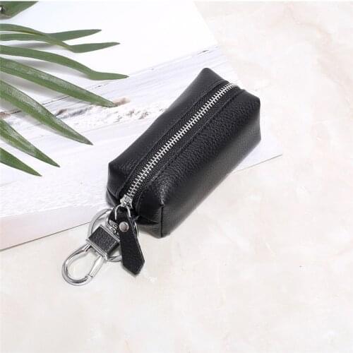 Small Business Kay Case Women Housekeepers Wholesale Purse Keychain Keychain Wallet Genuine Cow Leather Men Women Key Bag