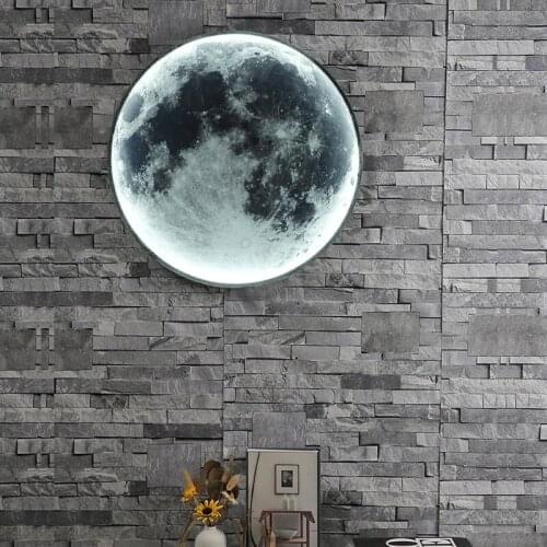 Moon Wall Lamp Modern Led Light For Bedroom Dining Room Living Room Aisle Wall Decor Mural Lights Nordic Creative Ceiling Lights