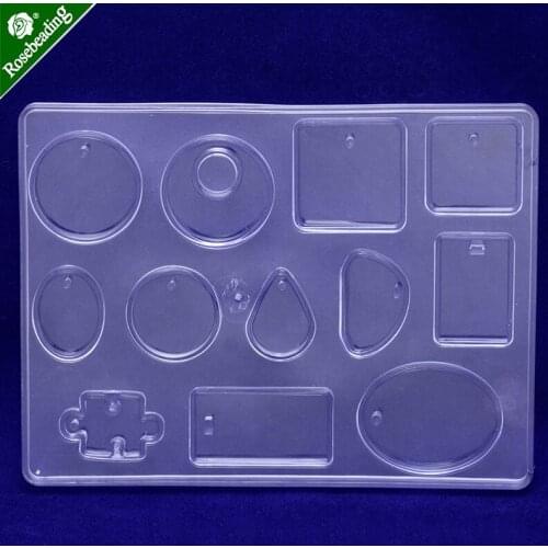 Pendant Silicone molds Hanging Hole Silicon Mould DIY Craft Pendant Necklace Earrings 153x113mm,sold 1pc/lot