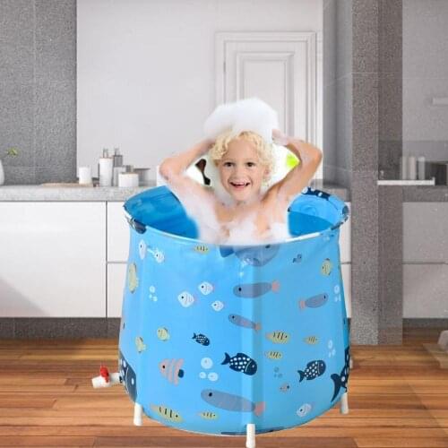 Portable Bathtub Folding Children Swimming Pool Thicken Bath Bucket Insulation Home Sauna Bathing SPA Full Body Bathroom Product