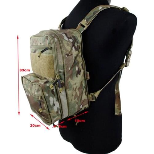 TMC Outdoor Tactical Vest Multi-Purpose Zippered Backpack