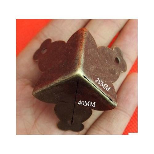 Corner Brackets 28mm wrapping wooden antique furniture hardware fancy gift box with a good edge angle