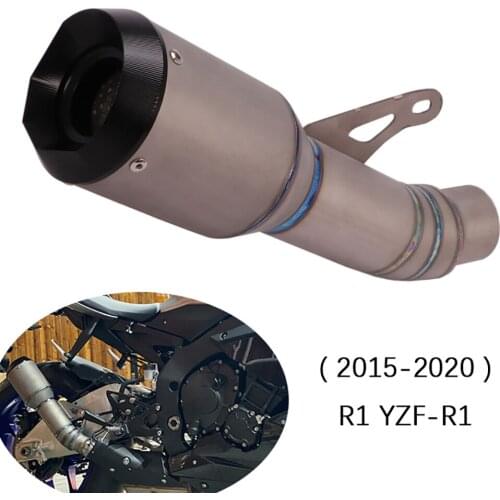 For Yamaha R1 R1M YZF-R1 2015-2020 Motorcycle Exhaust Pipe Titanium Alloy Escape No DB Killer Exhaust Tips Reserve Catalyst