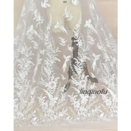 Embroidered lace accessories handmade diy fabric clothing dresses decorative fabric