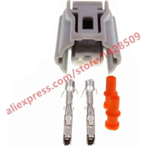 5 Sets 2 Pin 0.6 Series Auto Electric Wire Plastic Housing Sealed Connector With Terminal Rubber Seals Waterproof Socket