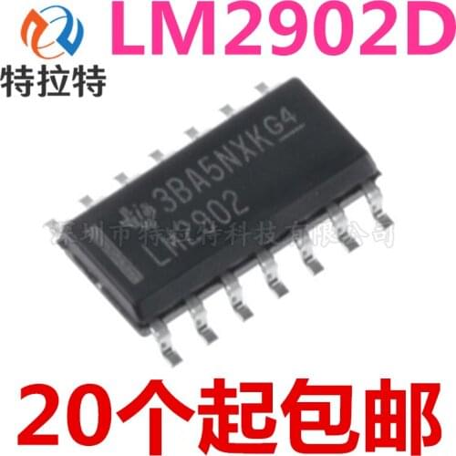 10pcs/lot LM2902DR LM2902D LM2902 Sop-14 Operational Amplifier Chip Brand New & Original