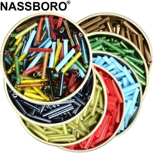 2X12mm Long Tube Bugle Beads Czech Glass Beads Spacer Beads for Jewelry Making Diy Bracelet Necklace Clothes Craft Wholesale