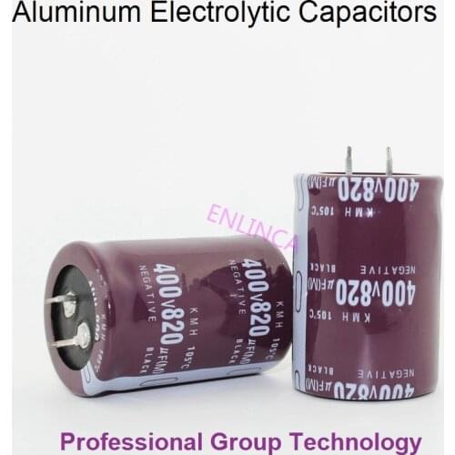 3pcs RQ2 Good quality 400v820uf Radial DIP Aluminum Electrolytic Capacitors 400v 820uf Tolerance 20% size 35x50MM 20