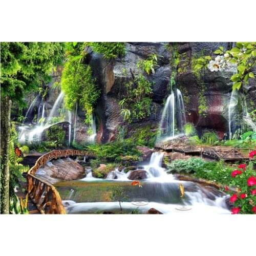 Photo Wallpaper High Quality 3D Stereoscopic Green hills, green water, natural scenery, TV Backdrop Bedroom Photo Wall Paper 3D