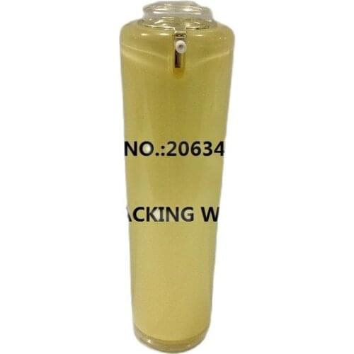 50ml yellow acrylic bottle with press pump for serum/lotion/emulsion/foundation,cosmetic container