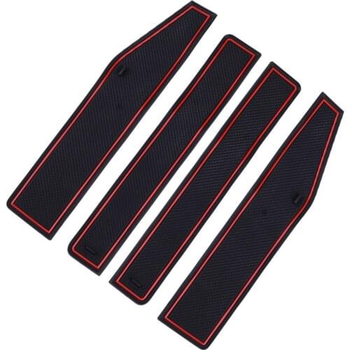 8pcs Gate Slot Door Groove Non-slip Cup Pad Mat Fit For Land Rover Range Rover Evoque 2012 2013 2014 2015 2016 2017 2018 2019