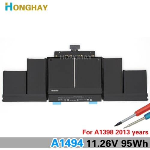 Honghay A1494 Laptop Battery for Apple Macbook Pro 15'' inch A1398 2013 Year ME293 ME294
