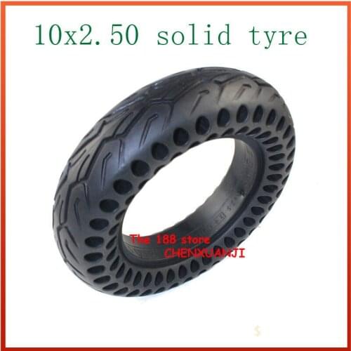 Free Shipping 10Inch Solid Tyre10x2.50Tire Fits Electric Scooter Balance Drive Bicycle Tyre 10x2.5Inflatable Tyre and Inner Tube