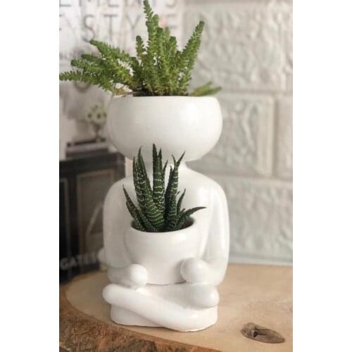 YOGA FLOWERPOT WHITE