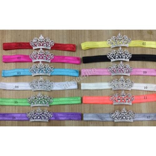 Kid Crown Headband Crystal Crown Headband Newborn Headband, kid Tiara Headband