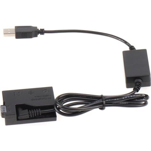 LP-E8 Dummy Battery Plate DC Couple with 5V 2A USB Cable For Canon EOS 550D 600D 650D 700D Kiss x7i x6 x5 x4