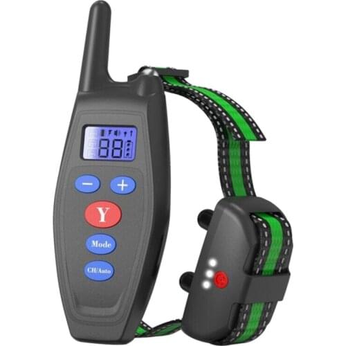 Electric Dog Training Collar Pet Remote Control Waterproof Rechargeable Dog Shock Collar Pet Bark-stop Collars Dog Accessories