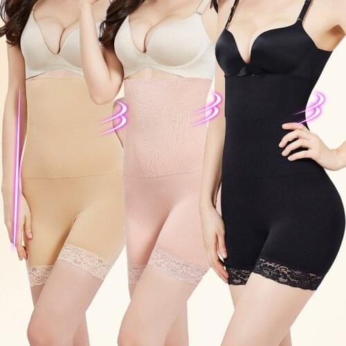 Body Shaper Women Shapewear High Waist Seamless Lace Shaping Panties Breathable Slimming Tummy Control Knickers Pant Lady