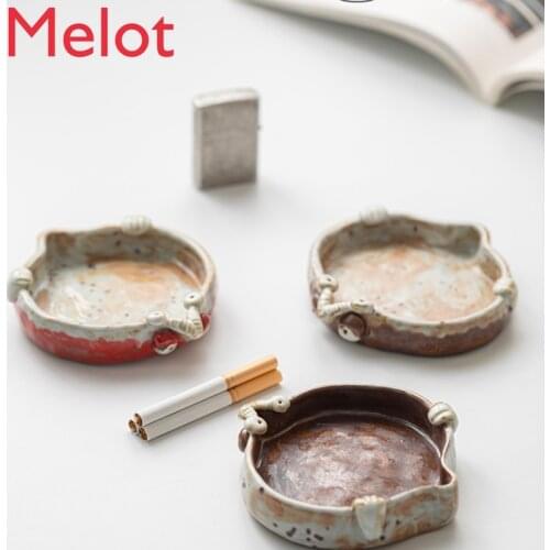 Little Ceramic Ashtray Creative Personality Trendy Style Spoof Sexy Cute Household Living Room Car