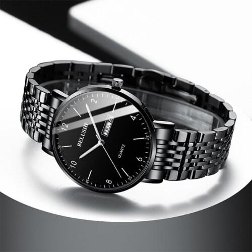 Hot 2021 Summer New Mens Watch Business Leisure Quartz Watch 30M Waterproof Luminous Steel Band Trend Watch Men Watches Luxury