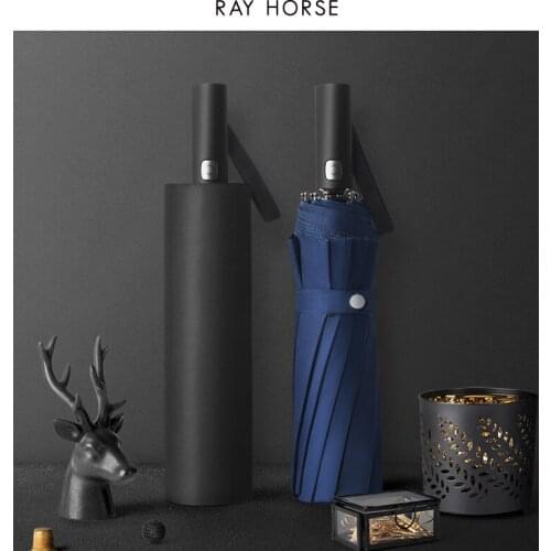 Ray Horse 125cm 12k Men Business Umbrella Windproof Waterproof Parasol Umbrella Clear Umbrella Outdoor Umbrella