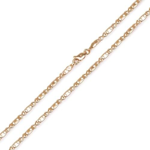 MxGxFam ( 45 cm * 3 mm ) Fashion Gold Color 18 k Chian Necklace Slim Jewelry For Men