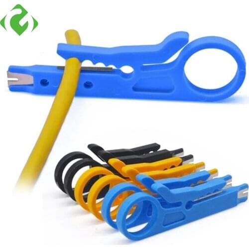 Portable Wire Stripper Knife Crimper Pliers Crimping Tool Cable Stripping Wire Cutter Cut Line Tool Cable Stripping Wire Cutter