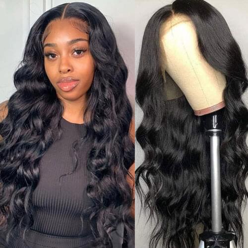 Body Wave Lace Frontal Wig Brazilian Human Hair Wigs for Black Women Natural Color 4X4 Lace Closure Wig Exquisite Looks