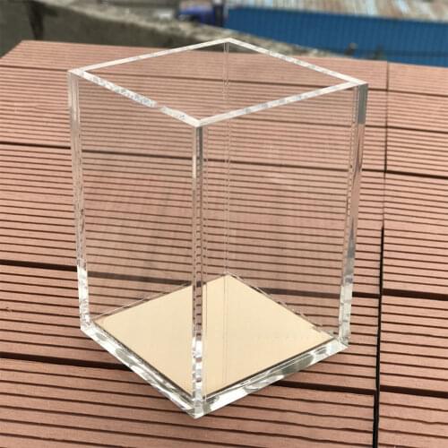 Transparent Acrylic Pen Holder Student Modern Storage Box Case Organizer