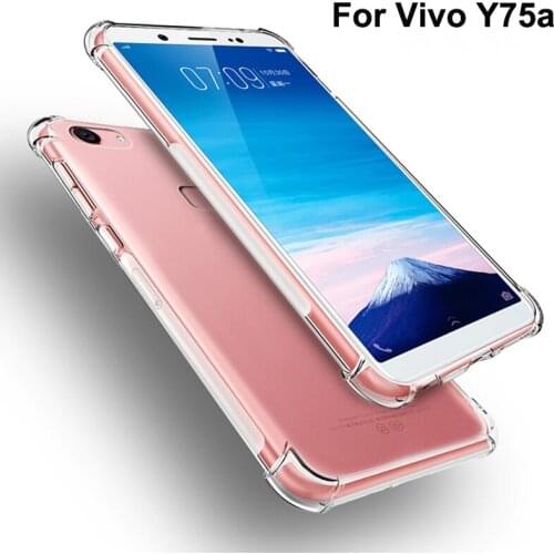 Luxury Shockproof Clear Soft Case Capa For Vivo Y75a Phone Cases Silicone Back Cover 5.7'' For Vivo Y 75a VivoY75a Phone Shell